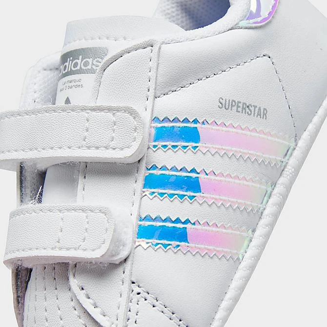 Girls' Infant Adidas Originals Superstar Crib Shoes White/White/Black - BD8000 100 5 Girls' Infant Adidas Originals Superstar Crib Shoes White/White/Black - BD8000 100 - Image 3
