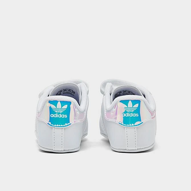 Girls' Infant Adidas Originals Superstar Crib Shoes White/White/Black - BD8000 100 6 Girls' Infant Adidas Originals Superstar Crib Shoes White/White/Black - BD8000 100 - Image 4