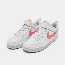 Little Kids' Nike Court Borough Low 2 Hook-and-Loop Casual Shoes Cobalt Bliss/Pearl Pink/Cosmic Fuchsia/Light Lemon Twist - BQ5451P 124 -Default Template 7 BQ5451P 124 P2