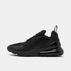 Big Kids' Nike Air Max 270 Casual Shoes Black/Black - BQ5776 001