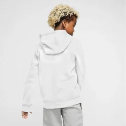 Boys' Nike Sportswear Club Fleece Pullover Hoodie White/Black - BV3757 101 -Default Template 7 BV3757 101 M2
