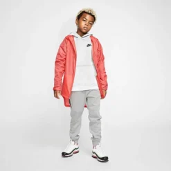 Boys' Nike Sportswear Club Fleece Pullover Hoodie White/Black - BV3757 101 -Default Template 7 BV3757 101 M3