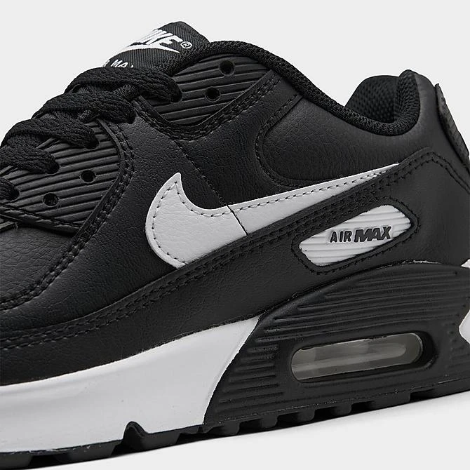Big Kids' Nike Air Max 90 Casual Shoes Black/Black/Black/White - CD6864 010 5 Big Kids' Nike Air Max 90 Casual Shoes Black/Black/Black/White - CD6864 010 - Image 3