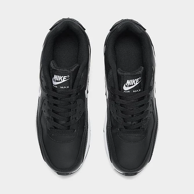 Big Kids' Nike Air Max 90 Casual Shoes Black/Black/Black/White - CD6864 010 7 Big Kids' Nike Air Max 90 Casual Shoes Black/Black/Black/White - CD6864 010 - Image 5
