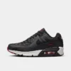 Big Kids' Nike Air Max 90 Casual Shoes Anthracite/Black/Team Red/Summit White/White - CD6864 022 -Default Template 7 CD6864 022 P1