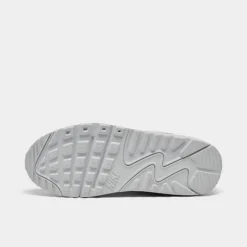 Big Kids' Nike Air Max 90 Casual Shoes White/White/Mtlc Silver/White - CD6864 100 -Default Template 7 CD6864 100 P6