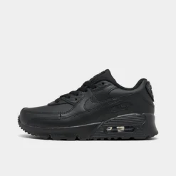 Little Kids' Nike Air Max 90 Casual Shoes Black/Black/White/Black - CD6867 001