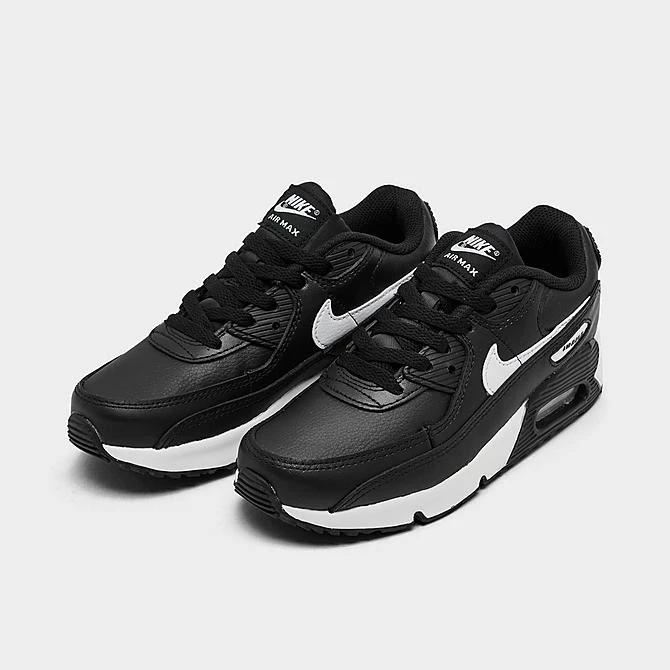 Little Kids' Nike Air Max 90 Casual Shoes Black/White-Black - CD6867 010 4 Little Kids' Nike Air Max 90 Casual Shoes Black/White-Black - CD6867 010 - Image 2