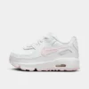 Girls' Toddler Nike Air Max 90 Casual Shoes White/Pink Foam/White/White - CD6868G 121 -Default Template 7 CD6868G 121 P1