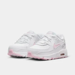 Girls' Toddler Nike Air Max 90 Casual Shoes White/Pink Foam/White/White - CD6868G 121 -Default Template 7 CD6868G 121 P2