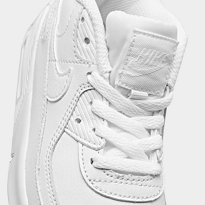 Kids' Toddler Nike Air Max 90 Casual Shoes White/Metallic Silver/White/White - CD6868 100 5 Kids' Toddler Nike Air Max 90 Casual Shoes White/Metallic Silver/White/White - CD6868 100 - Image 3