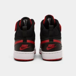 Big Kids' Nike Court Borough Mid 2 Casual Shoes Black/White/University Red - CD7782B 003 11 Big Kids' Nike Court Borough Mid 2 Casual Shoes Black/White/University Red - CD7782B 003 -Default Template 7 CD7782B 003 P4