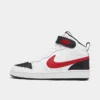 Big Kids' Nike Court Borough Mid 2 Casual Shoes White/University Red-Black - CD7782B 110 -Default Template 7 CD7782B 110 P1