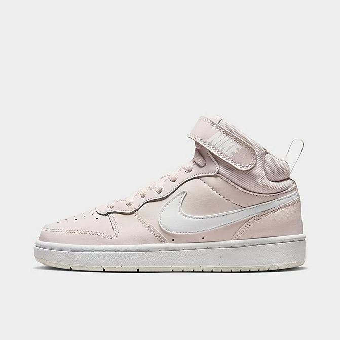 Girls' Big Kids' Nike Court Borough Mid 2 Casual Shoes Pearl Pink/White/Summit White - CD7782G 601 3 Girls' Big Kids' Nike Court Borough Mid 2 Casual Shoes Pearl Pink/White/Summit White - CD7782G 601