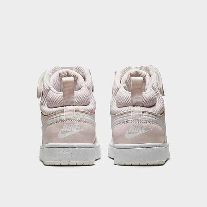 Girls' Big Kids' Nike Court Borough Mid 2 Casual Shoes Pearl Pink/White/Summit White - CD7782G 601 6 Girls' Big Kids' Nike Court Borough Mid 2 Casual Shoes Pearl Pink/White/Summit White - CD7782G 601 - Image 4