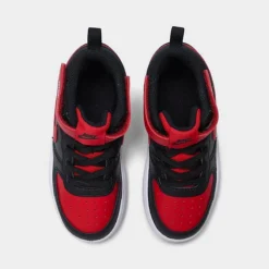 Kids' Toddler Nike Court Borough Mid 2 Casual Shoes Black/White/University Red - CD7784 003 -Default Template 7 CD7784 003 P5
