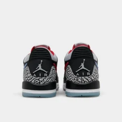 Nike Boys' Big Kids' Jordan Legacy 312 Low Off-Court Shoes Black/Wolf Grey/Valor Blue - CD9054 004 -Default Template 7 CD9054 004 P4
