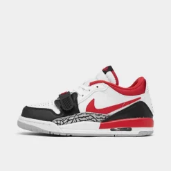 Nike Boys' Big Kids' Jordan Legacy 312 Low Off-Court Shoes White/Fire Red/Black/Wolf Grey - CD9054Â 160