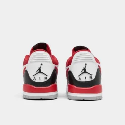 Nike Boys' Big Kids' Jordan Legacy 312 Low Off-Court Shoes White/Fire Red/Black/Wolf Grey - CD9054 160 -Default Template 7 CD9054 160 P4