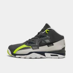 Boys' Big Kids' Nike Air Trainer SC Training Shoes Dark Grey/Black/Midnight Navy/Volt - CJ0580 001