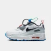 Little Kids' Nike Air Max 90 Toggle Casual Shoes White/Black/Pure Platinum/Stadium Green - CV0064 109 -Default Template 7 CV0064 109 P1