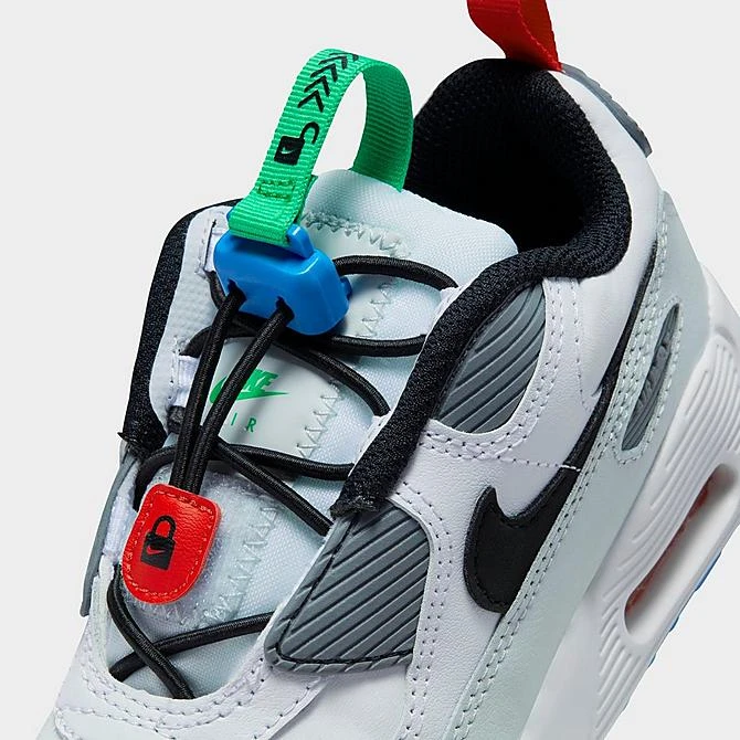 Little Kids' Nike Air Max 90 Toggle Casual Shoes White/Black/Pure Platinum/Stadium Green - CV0064 109 5 Little Kids' Nike Air Max 90 Toggle Casual Shoes White/Black/Pure Platinum/Stadium Green - CV0064 109 - Image 3