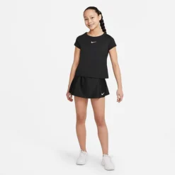 Girls' NikeCourt Dri-FIT Victory Tennis Skirt Black/White - CV7575 010 -Default Template 7 CV7575 010 M2