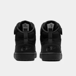 Big Kids' Nike Court Borough Mid 2 Casual Shoes Black/Black/Black - CW5867 001 11 Big Kids' Nike Court Borough Mid 2 Casual Shoes Black/Black/Black - CW5867 001 -Default Template 7 CW5867 001 P4