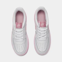 Girls' Little Kids Nike Force 1 Casual Shoes White/Pink Foam/Elemental Pink - CZ1685G 107 -Default Template 7 CZ1685G 107 P5