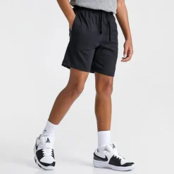 Boys' Nike Sportswear Jersey Shorts Black/White/White - DA0806 010 -Default Template 7 DA0806 010 M3