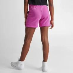 Girls' Big Kids' Nike Club French Terry Shorts Active Fuchsia/White - DA1405 623 -Default Template 7 DA1405 623 M4