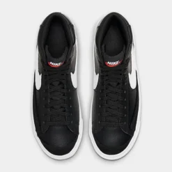 Big Kids' Nike Blazer Mid '77 Casual Shoes Black/Sail/White/Total Orange - DA4086 002 -Default Template 7 DA4086 002 P5