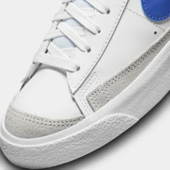 Big Kids' Nike Blazer Mid '77 Casual Shoes White/Game Royal/Pure Platinum - DA4086 113 -Default Template 7 DA4086 113 P3