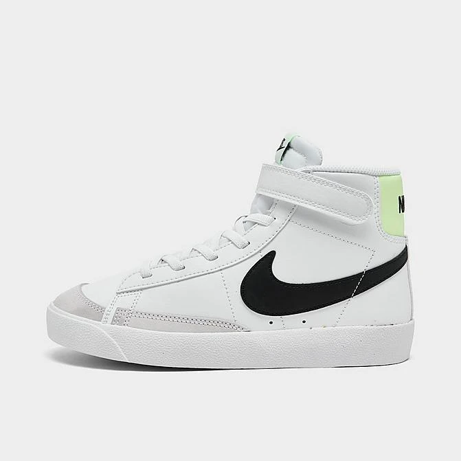 Little Kids' Nike Blazer Mid '77 Hook-and-Loop Casual Shoes White/Black/Barely Volt - DA4087 109 3 Little Kids' Nike Blazer Mid '77 Hook-and-Loop Casual Shoes White/Black/Barely Volt - DA4087 109