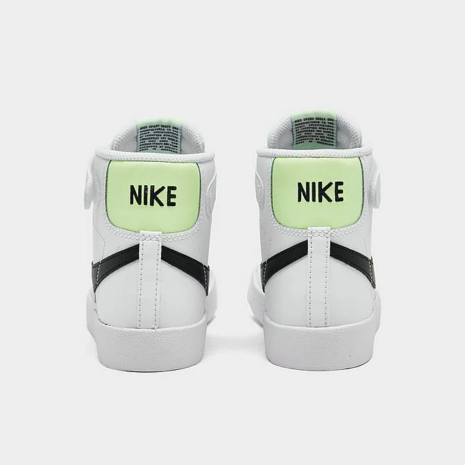 Little Kids' Nike Blazer Mid '77 Hook-and-Loop Casual Shoes White/Black/Barely Volt - DA4087 109 6 Little Kids' Nike Blazer Mid '77 Hook-and-Loop Casual Shoes White/Black/Barely Volt - DA4087 109 - Image 4