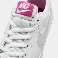 Girls' Big Kids' Nike Court Legacy Casual Shoes White/Football Grey/Cosmic Fuchsia - DA5380G 116 -Default Template 7 DA5380G 116 P3