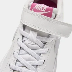 Girls' Little Kids' Nike Court Legacy Casual Shoes White/Football Grey/Cosmic Fuchsia - DA5381G 116 -Default Template 7 DA5381G 116 P3