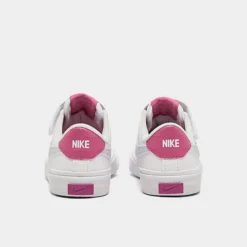 Girls' Little Kids' Nike Court Legacy Casual Shoes White/Football Grey/Cosmic Fuchsia - DA5381G 116 -Default Template 7 DA5381G 116 P4