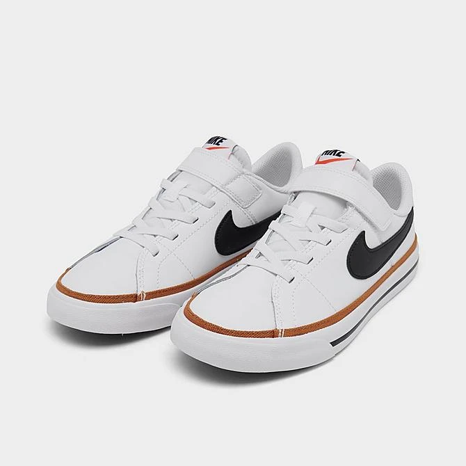 Little Kids' Nike Court Legacy Casual Shoes White/Desert Ochre/Gum Light Brown/Black - DA5381 102 4 Little Kids' Nike Court Legacy Casual Shoes White/Desert Ochre/Gum Light Brown/Black - DA5381 102 - Image 2