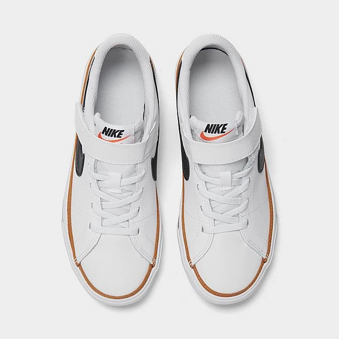 Little Kids' Nike Court Legacy Casual Shoes White/Desert Ochre/Gum Light Brown/Black - DA5381 102 7 Little Kids' Nike Court Legacy Casual Shoes White/Desert Ochre/Gum Light Brown/Black - DA5381 102 - Image 5