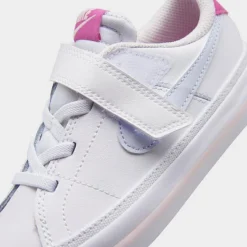 Girls' Toddler Nike Court Legacy Casual Shoes White/Football Grey/Cosmic Fuchsia - DA5382G 116 -Default Template 7 DA5382G 116 P3