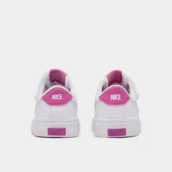 Girls' Toddler Nike Court Legacy Casual Shoes White/Football Grey/Cosmic Fuchsia - DA5382G 116 -Default Template 7 DA5382G 116 P4