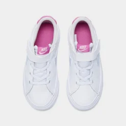 Girls' Toddler Nike Court Legacy Casual Shoes White/Football Grey/Cosmic Fuchsia - DA5382G 116 -Default Template 7 DA5382G 116 P5
