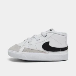 Infant Nike Blazer Mid Crib Booties White/Black/White - DA5536 100