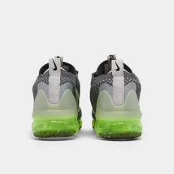 Big Kids' Nike Air VaporMax 2021 Flyknit Running Shoes Dark Grey/Black/Barely Volt/Phantom - DB1550 009 -Default Template 7 DB1550 009 P4