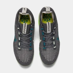 Big Kids' Nike Air VaporMax 2021 Flyknit Running Shoes Dark Grey/Black/Barely Volt/Phantom - DB1550 009 -Default Template 7 DB1550 009 P5