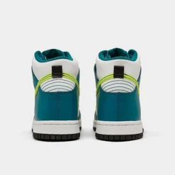 Big Kids' Nike Dunk High Casual Shoes White/Volt/Bright Spruce/Black - DB2179 109 -Default Template 7 DB2179 109 P4