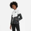 Girls' Nike Sportswear Windrunner Jacket White/Black/Black - DB8521 100 -Default Template 7 DB8521 100 M1