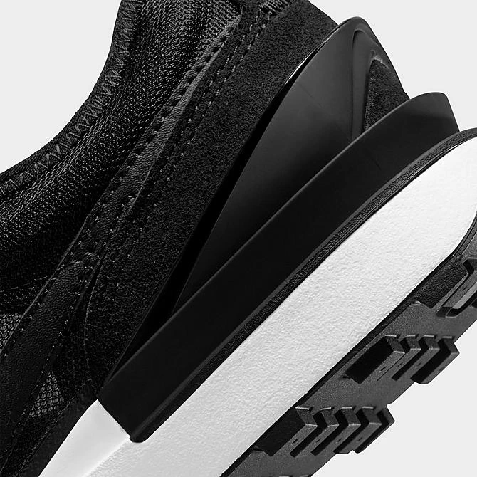 Big Kids' Nike Waffle One Casual Shoes Black/Black/White/Orange - DC0481 001 5 Big Kids' Nike Waffle One Casual Shoes Black/Black/White/Orange - DC0481 001 - Image 3