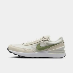 Big Kids' Nike Waffle One Casual Shoes Light Bone/Oil Green/Phantom/White - DC0481Â 012